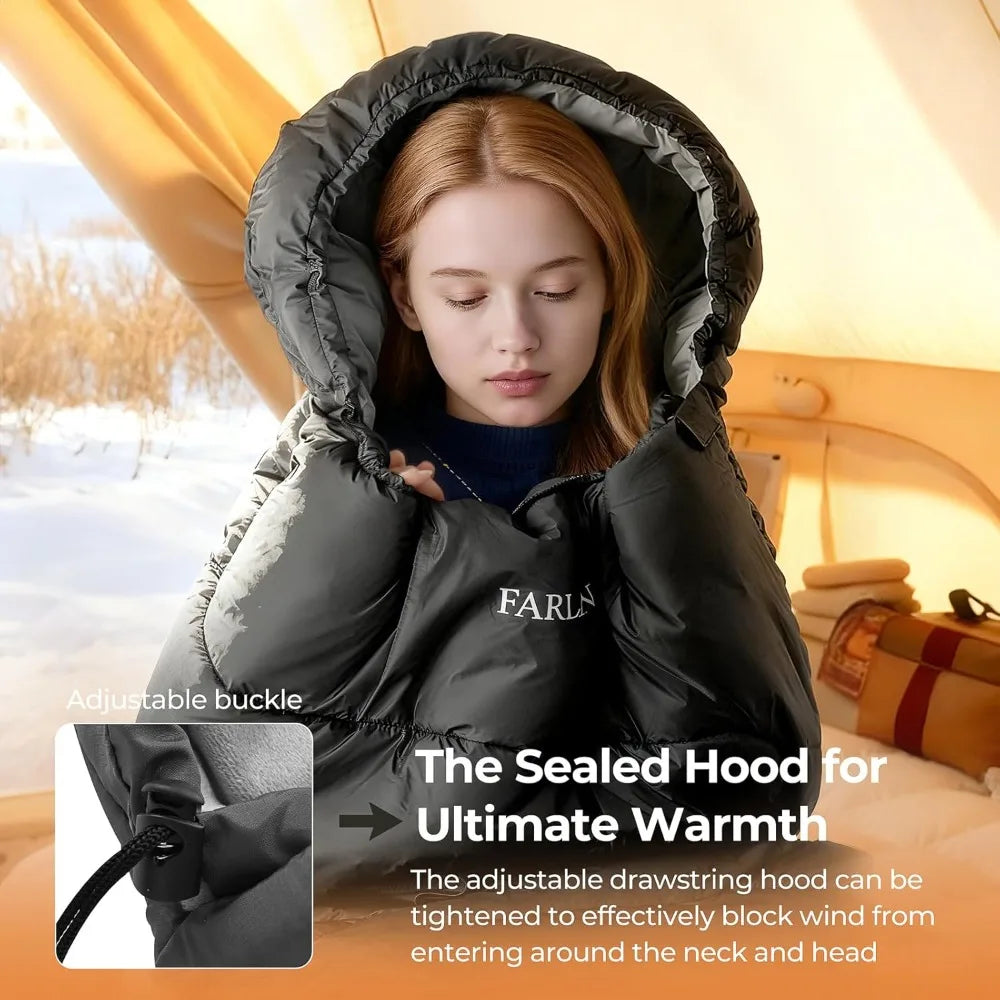Cold Weather Sleeping Bag for Adults