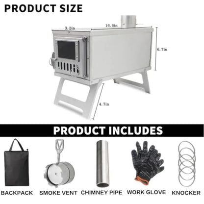 Portable Wood Burning Light Weight Camping Stove