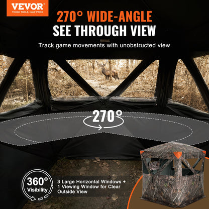 Hunting Blind 270° See Through Ground Blind