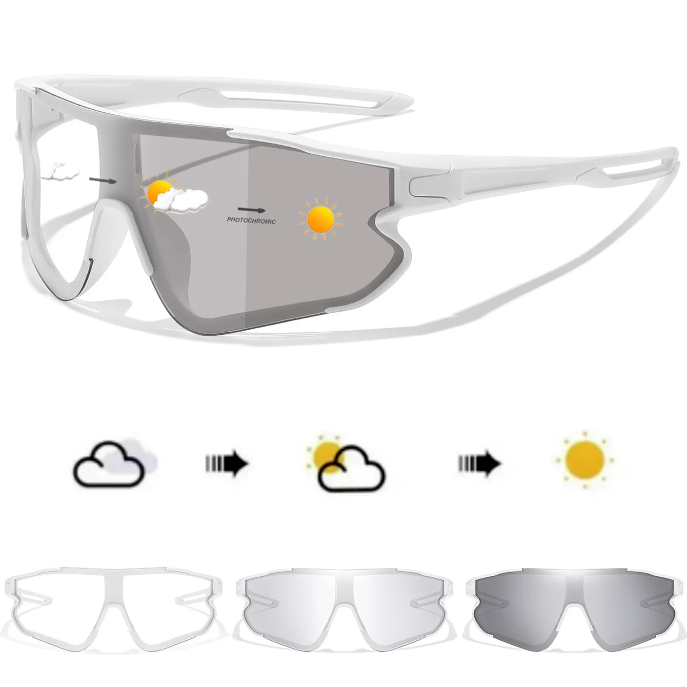 Men Women Sports Big Frame Windproof Goggles