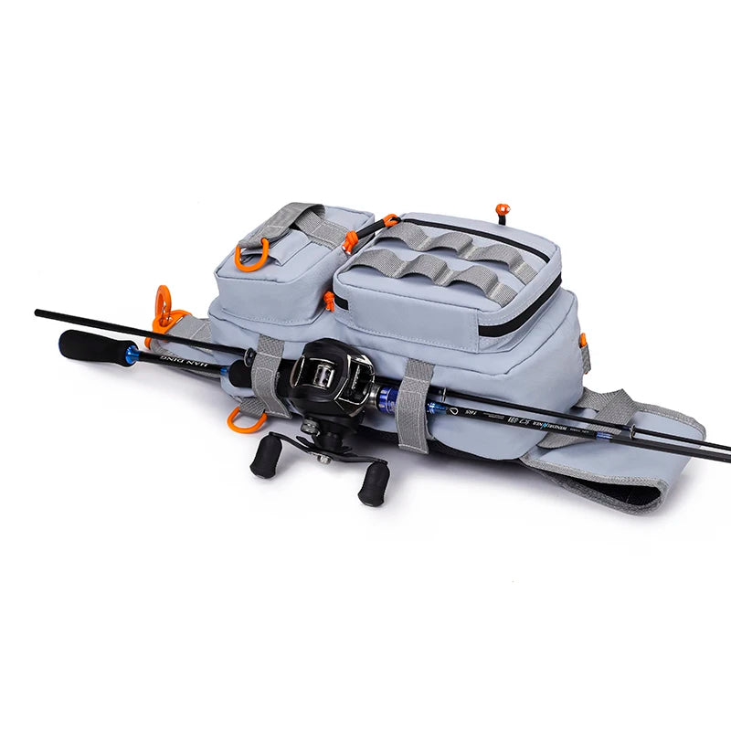 Male Hiking Crossbody Fishing Rod & Lure bag.