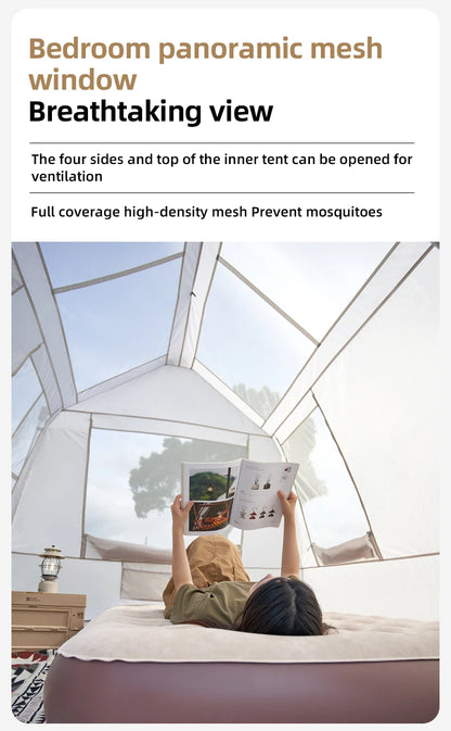 5.9 Outdoor Camping Vinyl Rainproof Sunscreen Tent