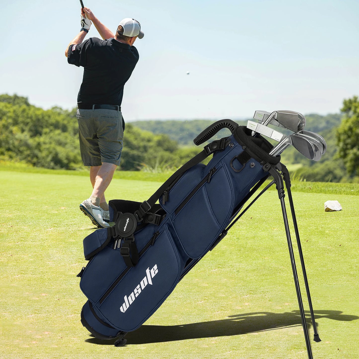 Lightweight Golf Stand Bag - Fits 5-9 Clubs -