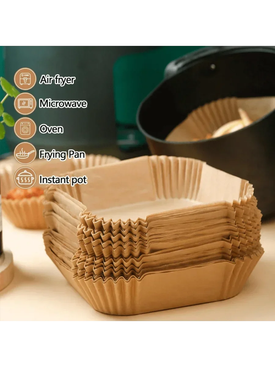 9 inch Air Fryer Paper Liners, Disposable Sheets