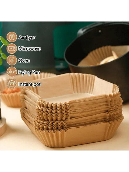 9 inch Air Fryer Paper Liners, Disposable Sheets