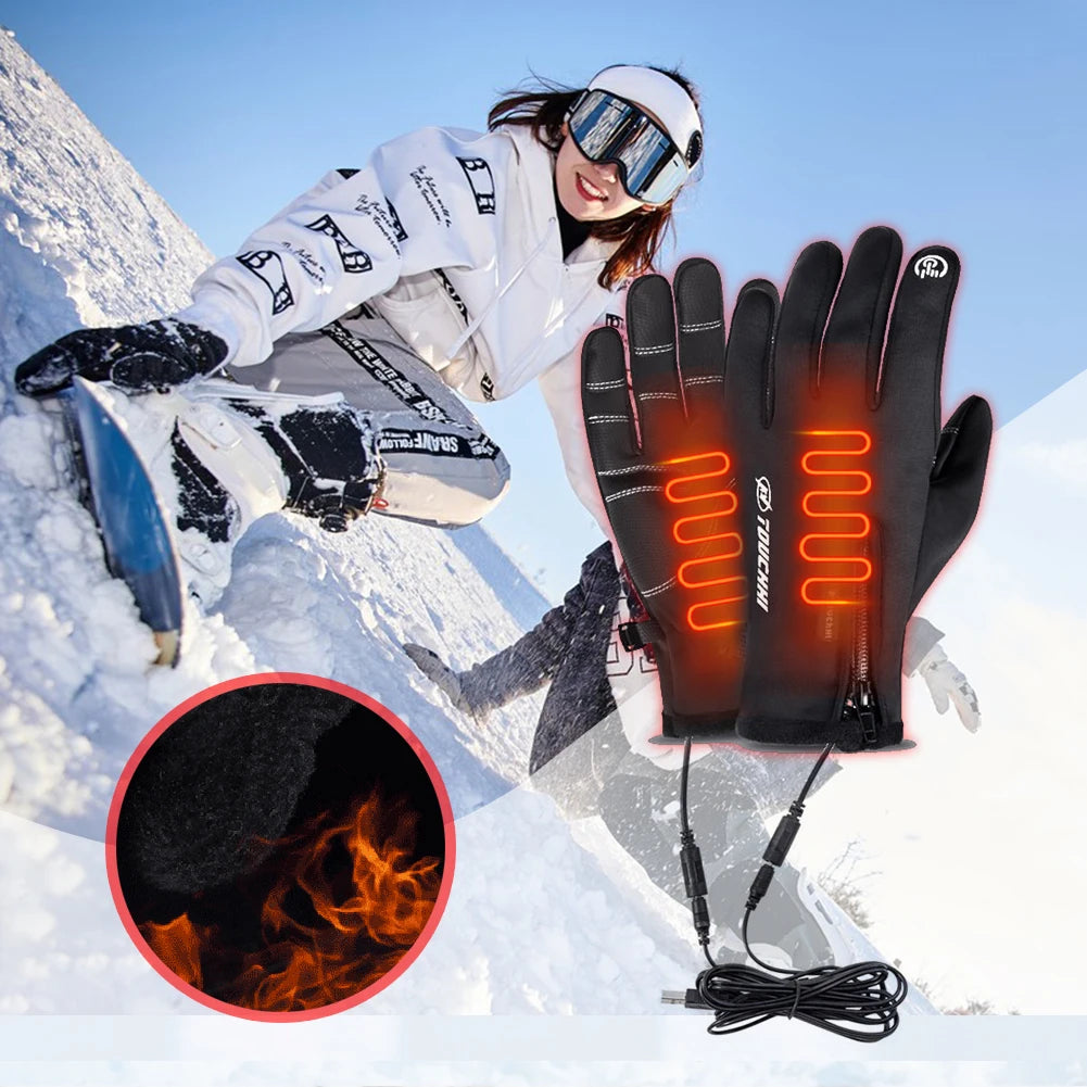 Electric Winter Outdoor Cycling, Running  Nonslip Motorcycle Gloves