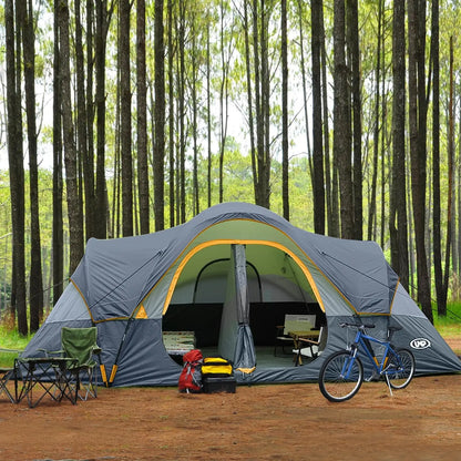 Easy Setup 10-Person Family Camping Tent