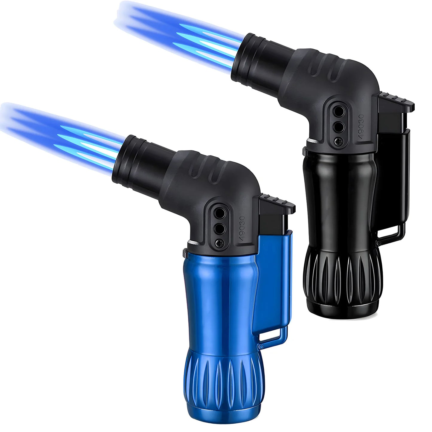 Windproof 2pcs/Set Triple Jet Flame Torch Lighter
