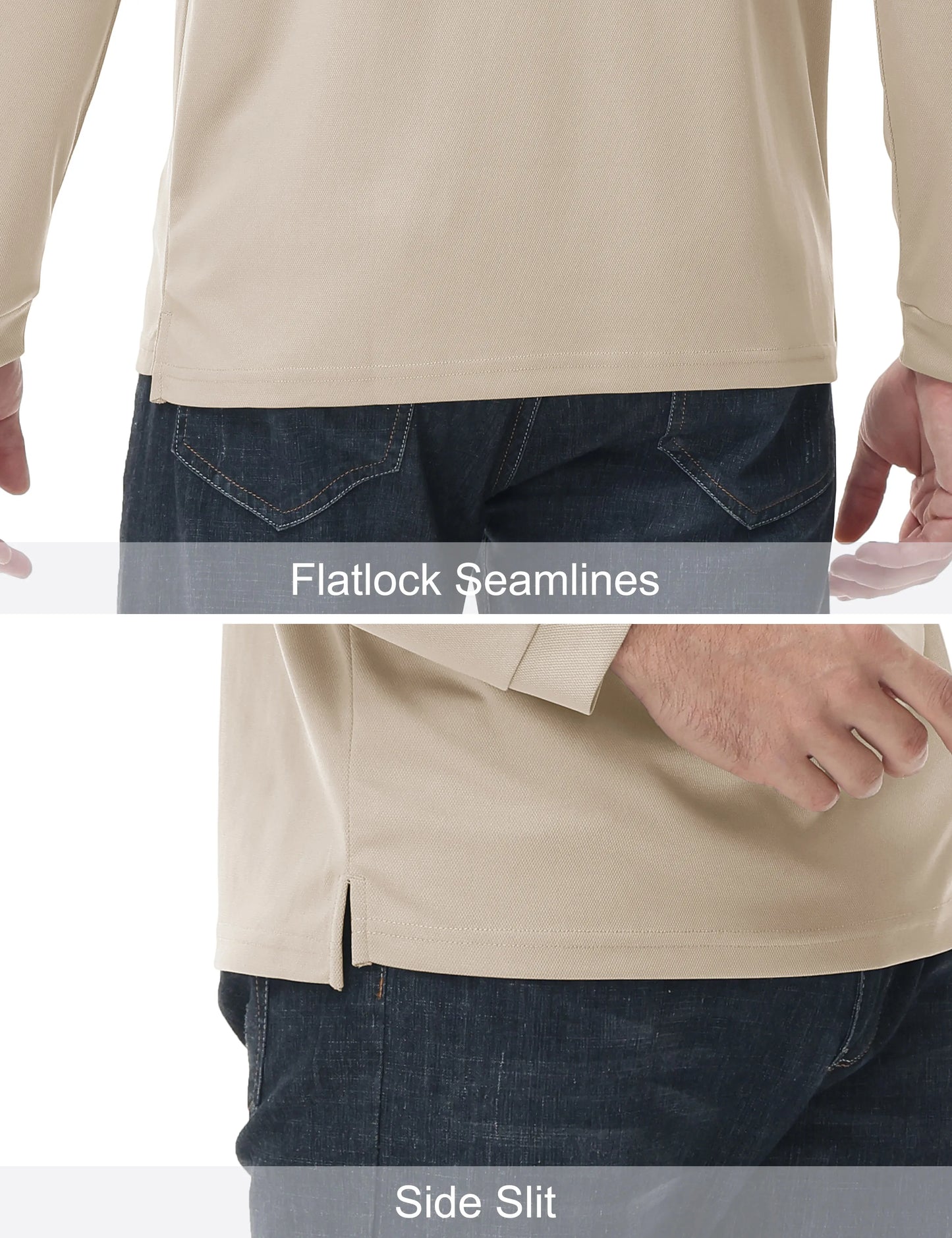 Mens Golf Polos Quick Dry Breathable T-shirt