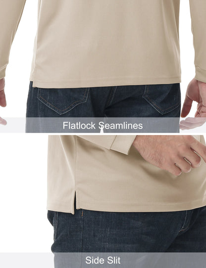 Mens Golf Polos Quick Dry Breathable T-shirt