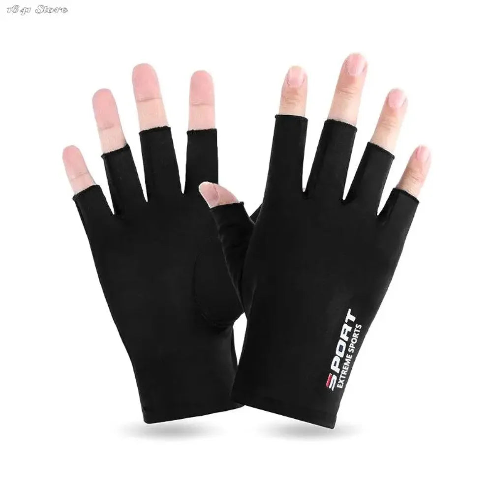1 Pair Anti-UV Men Women Fishing Gloves Sunscreen
