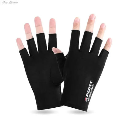 1 Pair Anti-UV Men Women Fishing Gloves Sunscreen