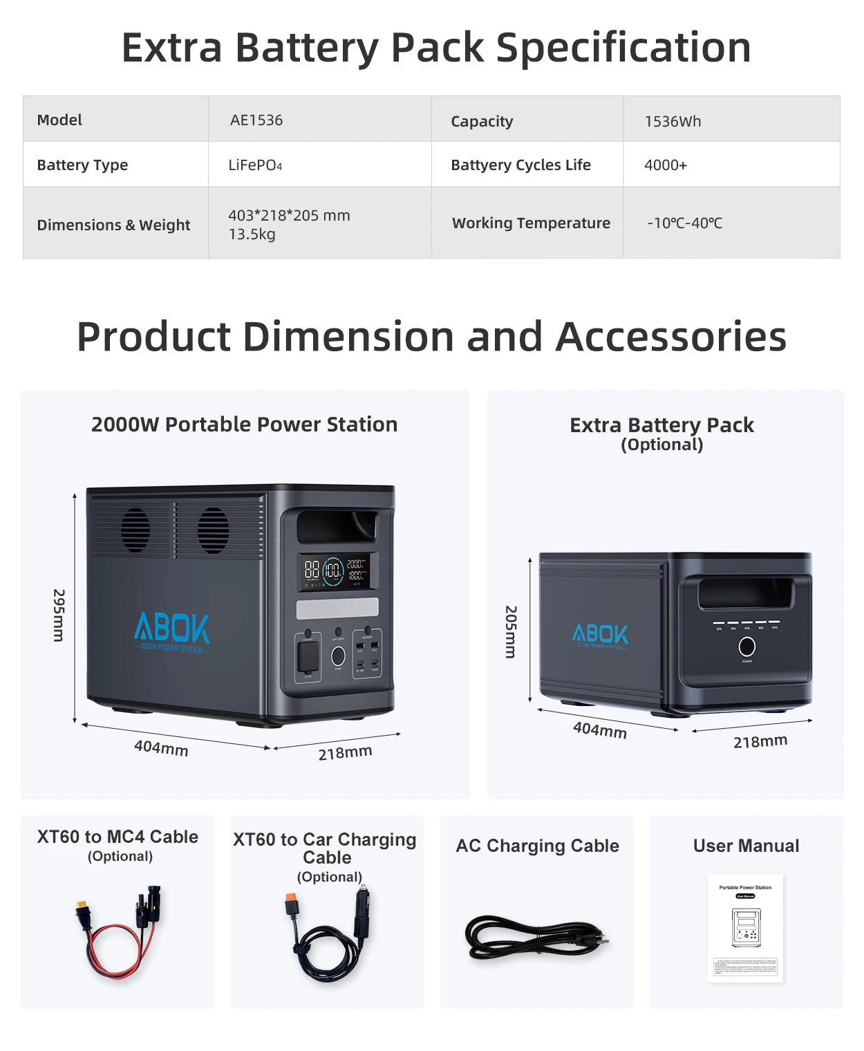 Portable Power Station 2000W  Solar Generator