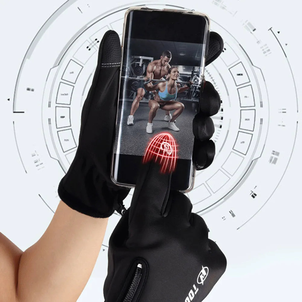 Electric Winter Outdoor Cycling, Running  Nonslip Motorcycle Gloves