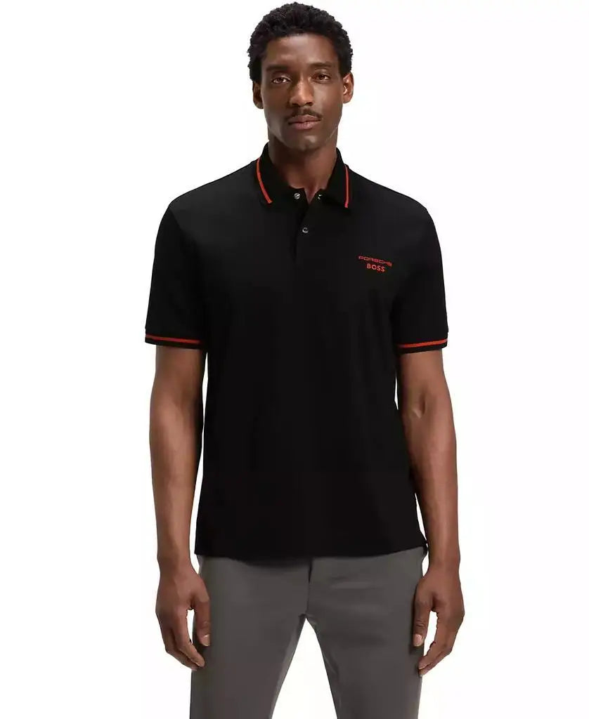 BOSS Men's Cotton Moisture Control Polo Shirt