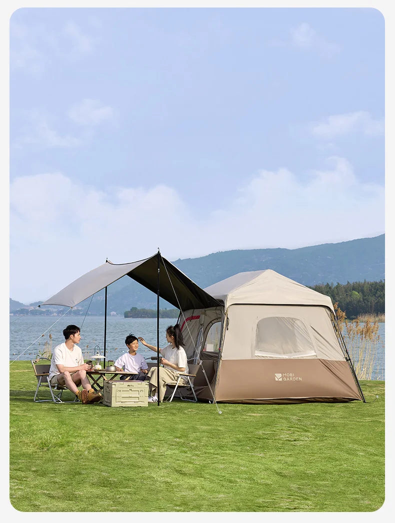5.9 Outdoor Camping Vinyl Rainproof Sunscreen Tent