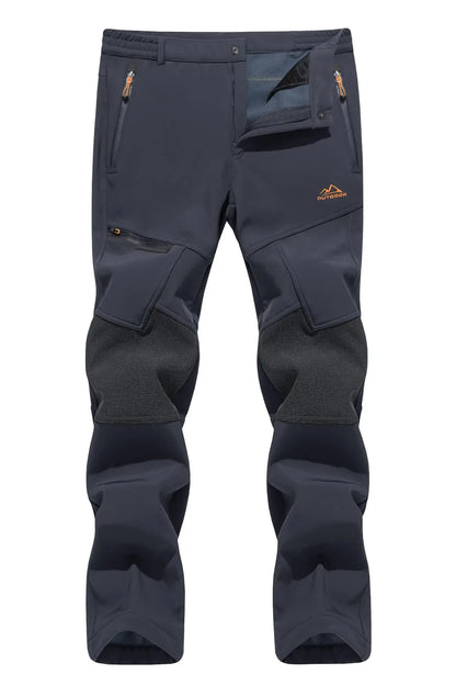 Waterproof Men's Winter Thicken Fleece  Hiking Pants