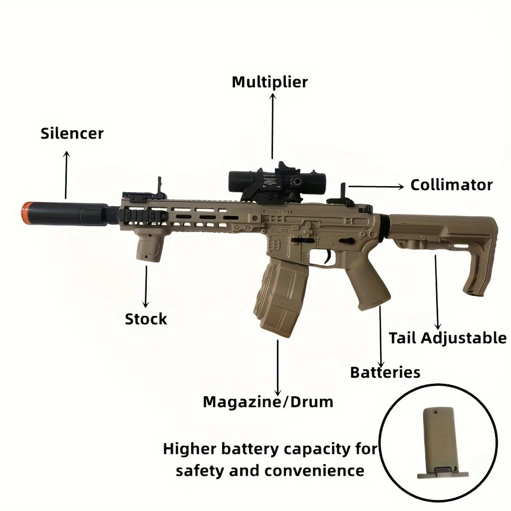 Electric Rechargeable Ball Blaster 









Electric Rechargeable ball Blaster toy Gun  ,