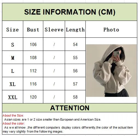 Autumn Winter Hooded Hoodies Women Casual Streetwear