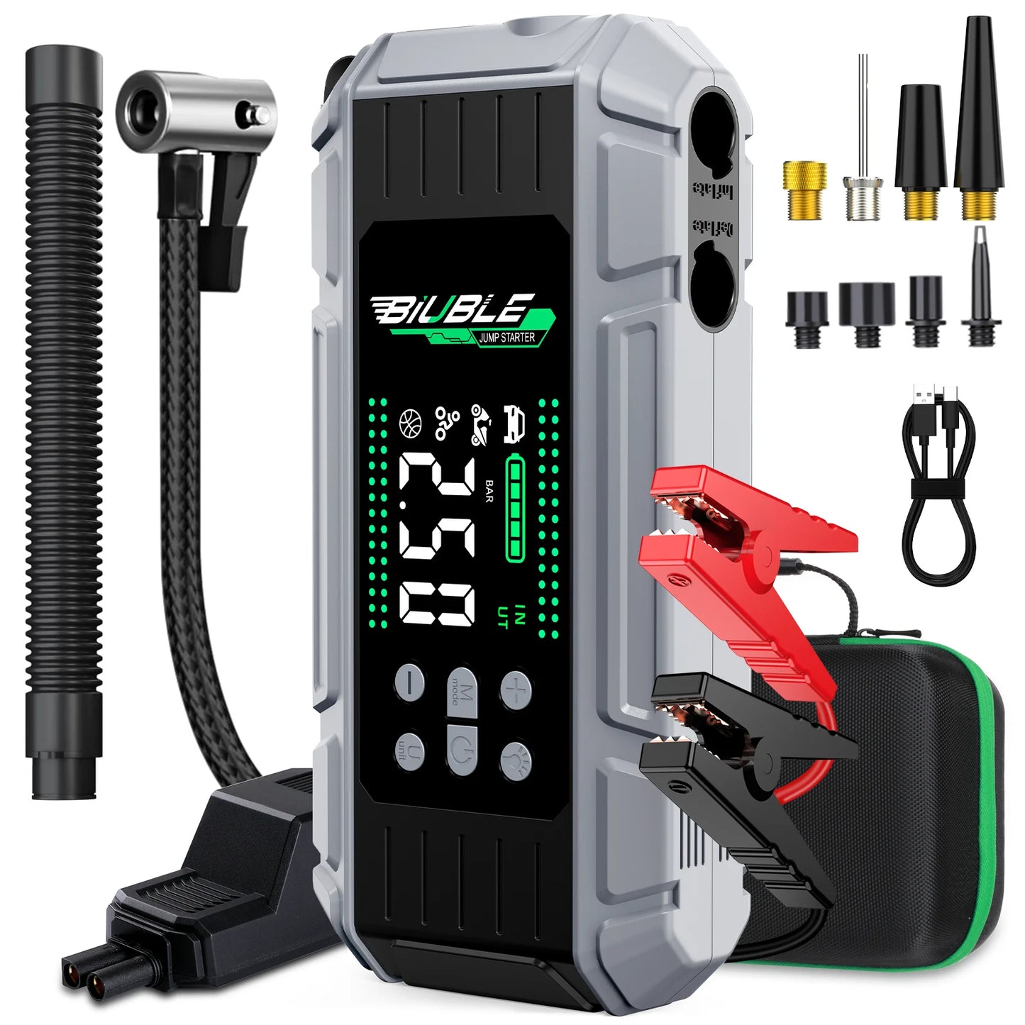 Car Jump Starter & Air Pump 150PSI Air Compressor