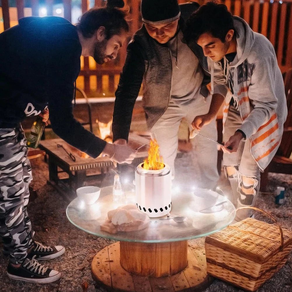 Smokeless Tabletop Wood Burning Fire Pit