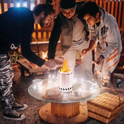 Smokeless Tabletop Wood Burning Fire Pit