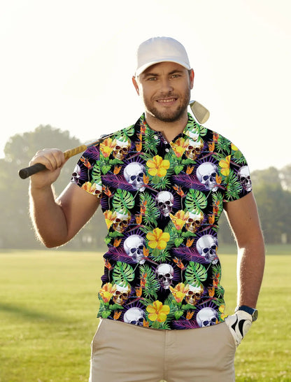 Men's Golf Shirt Hawaii Golf Polo Shirt