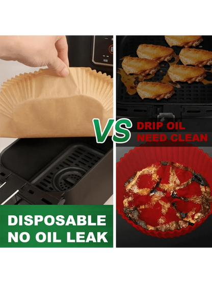 9 inch Air Fryer Paper Liners, Disposable Sheets