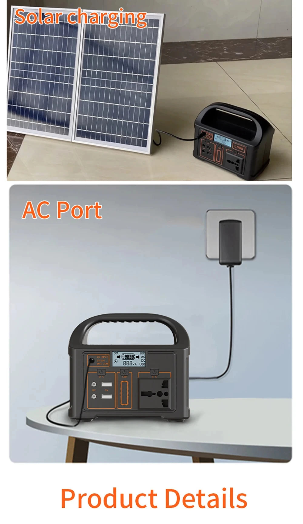 Small 100W Portable Solar Power Station Generator