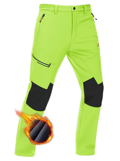 Waterproof Men's Winter Thicken Fleece  Hiking Pants