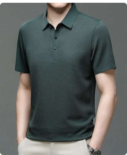Men's Ultra Stretch Loose Fit Polo Shirts Breathable