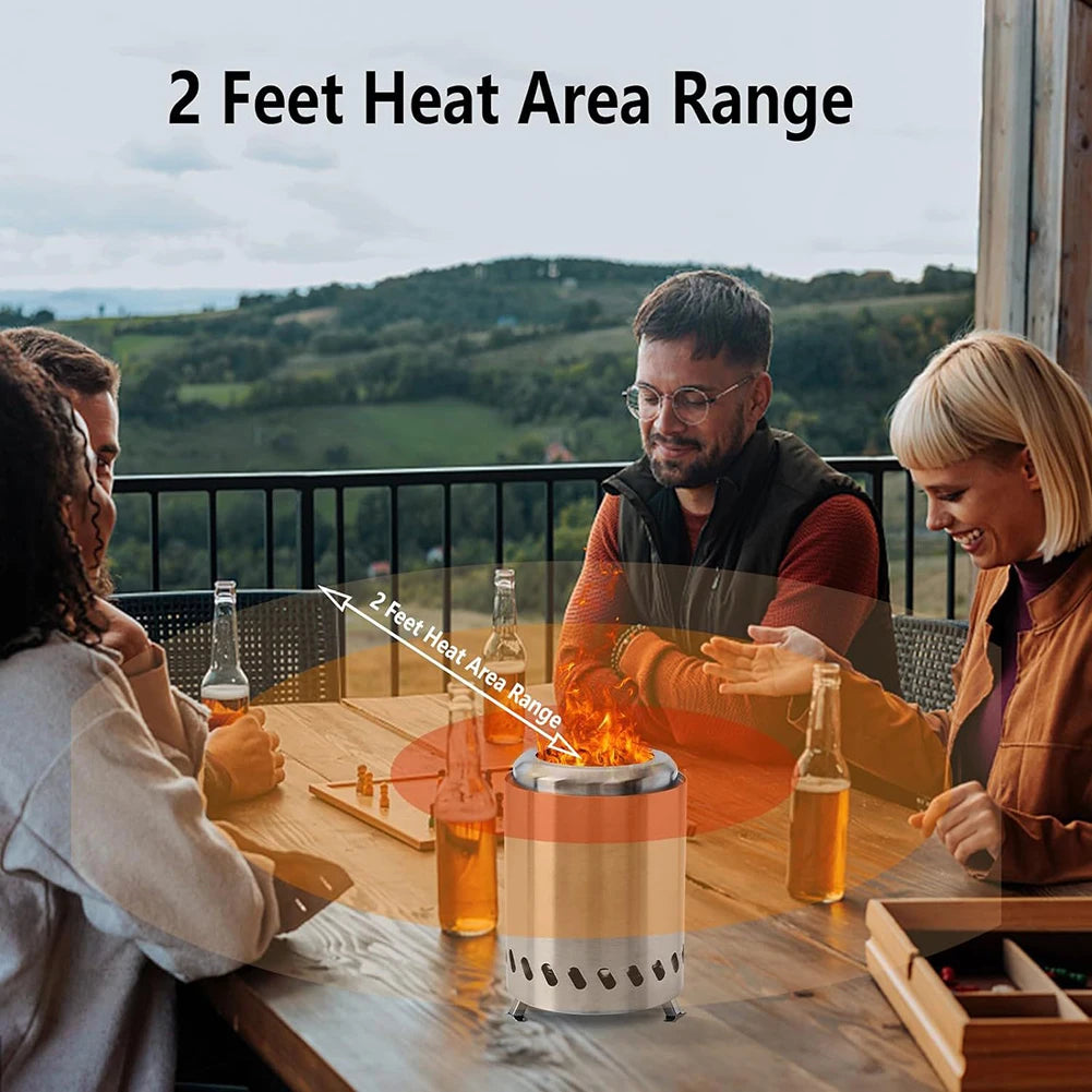 Smokeless Tabletop Wood Burning Fire Pit