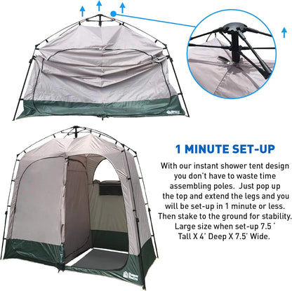 Portable Outdoor Pop-Up Shower Tent Enclosure