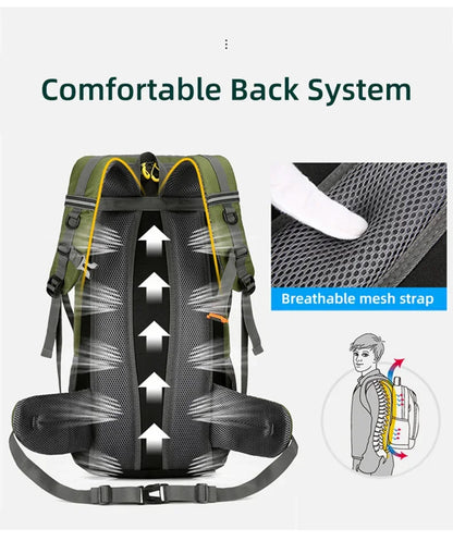 50L Waterproof Large Hiking Men Large Rucksack