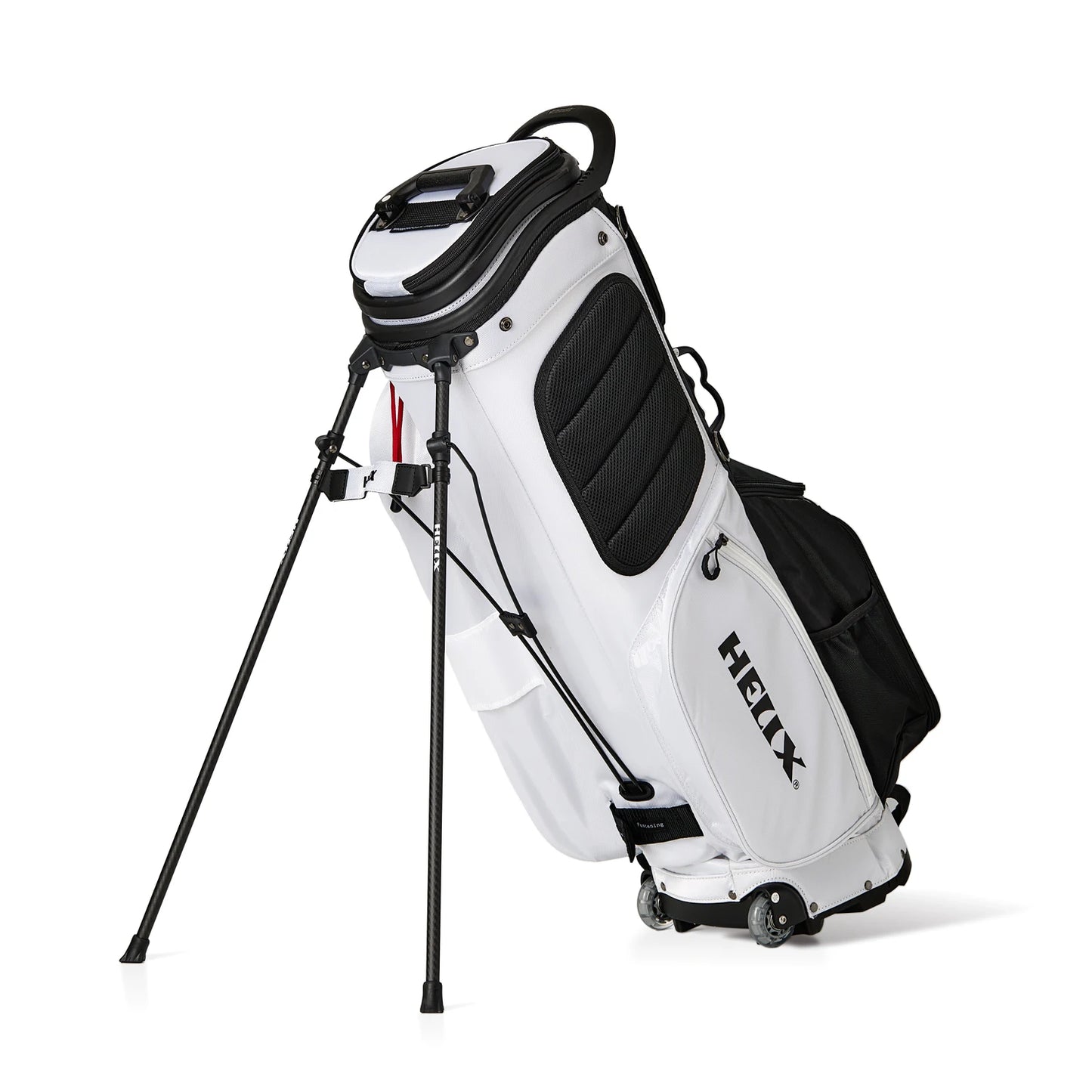 Golf Stand Bag with Retractable Top Cover and Wheels