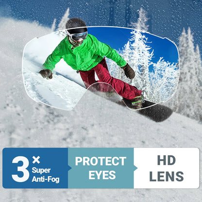 Outdoor Master Ski and Snowboard Goggles OTG Anti-Fog