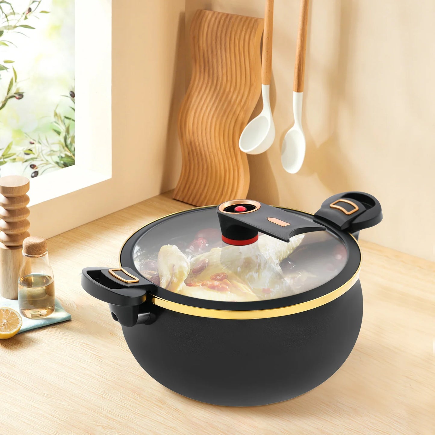 8L Micro Pressure Cooker Multi-Function Cooking Pot