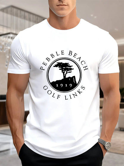 Pebble Beach Golf Heavyweight Men's T-Shirt
