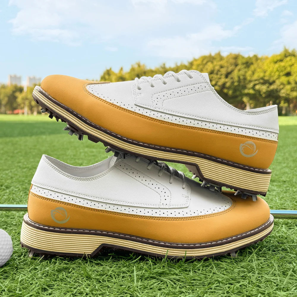 New Men Spiked Walking Golf Shoes Size 7-14