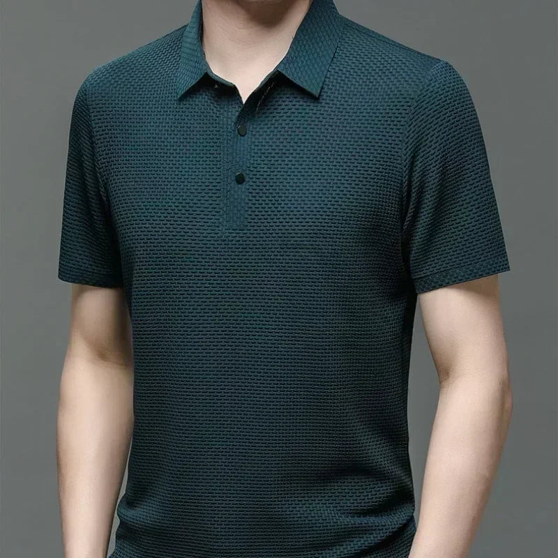 Men's Ultra Stretch Loose Fit Polo Shirts Breathable