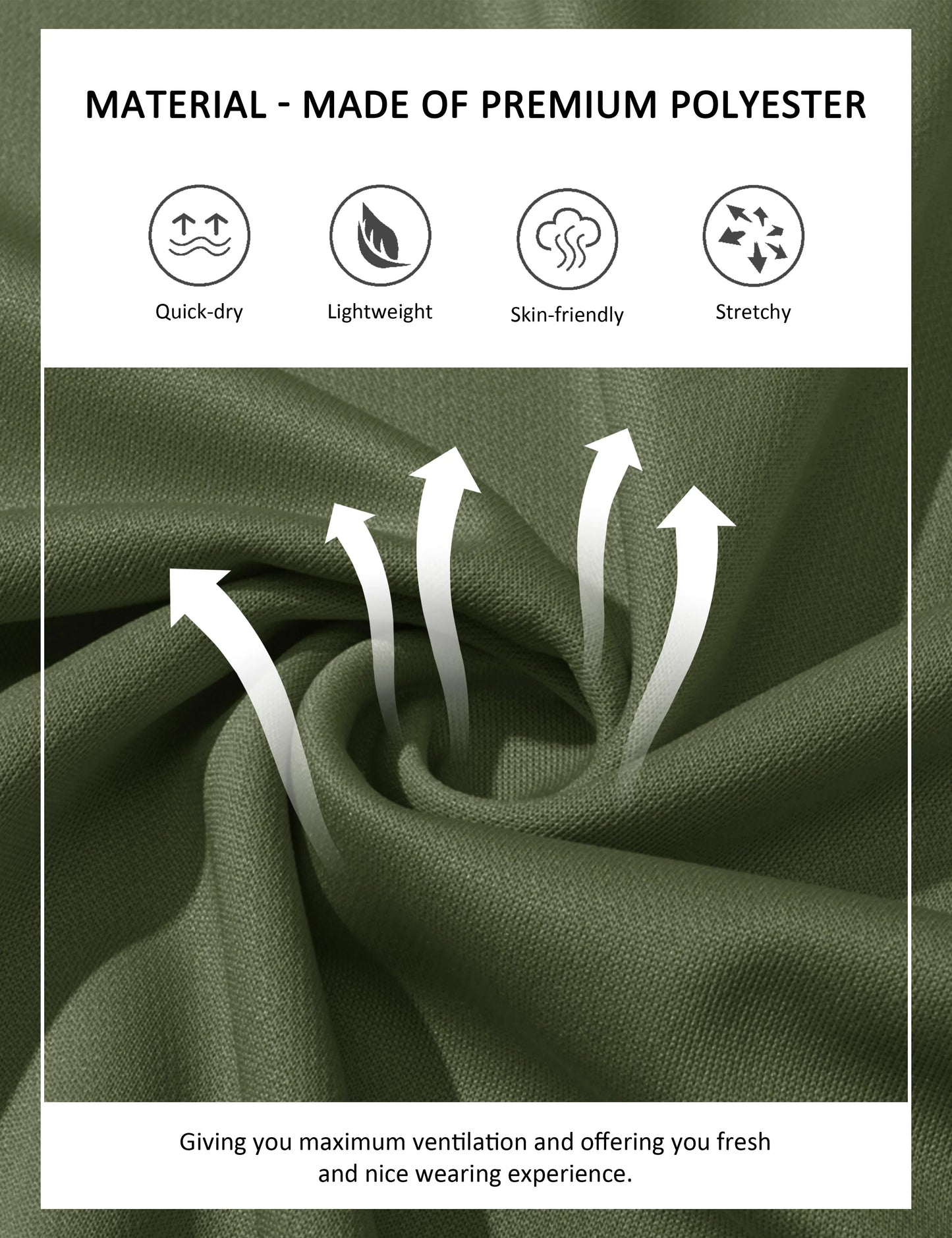 Mens Golf Polos Quick Dry Breathable T-shirt