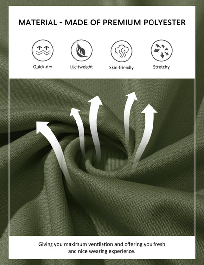 Mens Golf Polos Quick Dry Breathable T-shirt