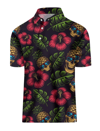 Men's Golf Shirt Hawaii Golf Polo Shirt