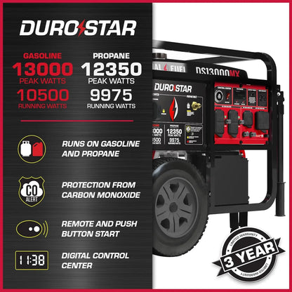 DS13000MX Dual Fuel Portable Generator