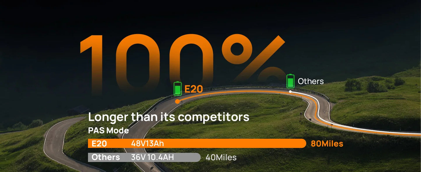 7-Speed, 1000W Fat Tire E20 Electric Bike