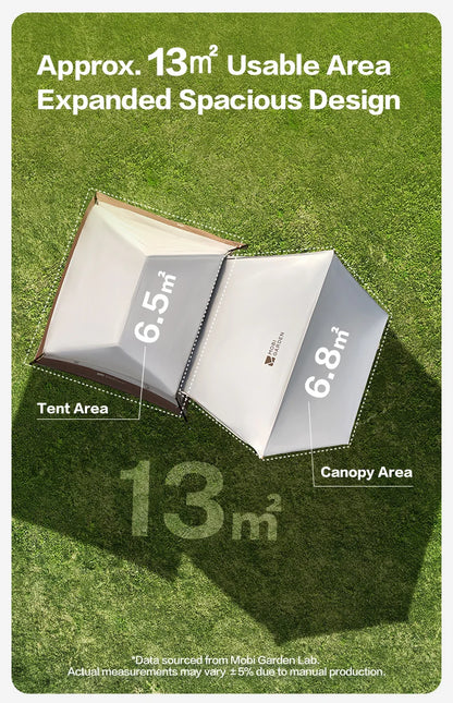 5.9 Outdoor Camping Vinyl Rainproof Sunscreen Tent