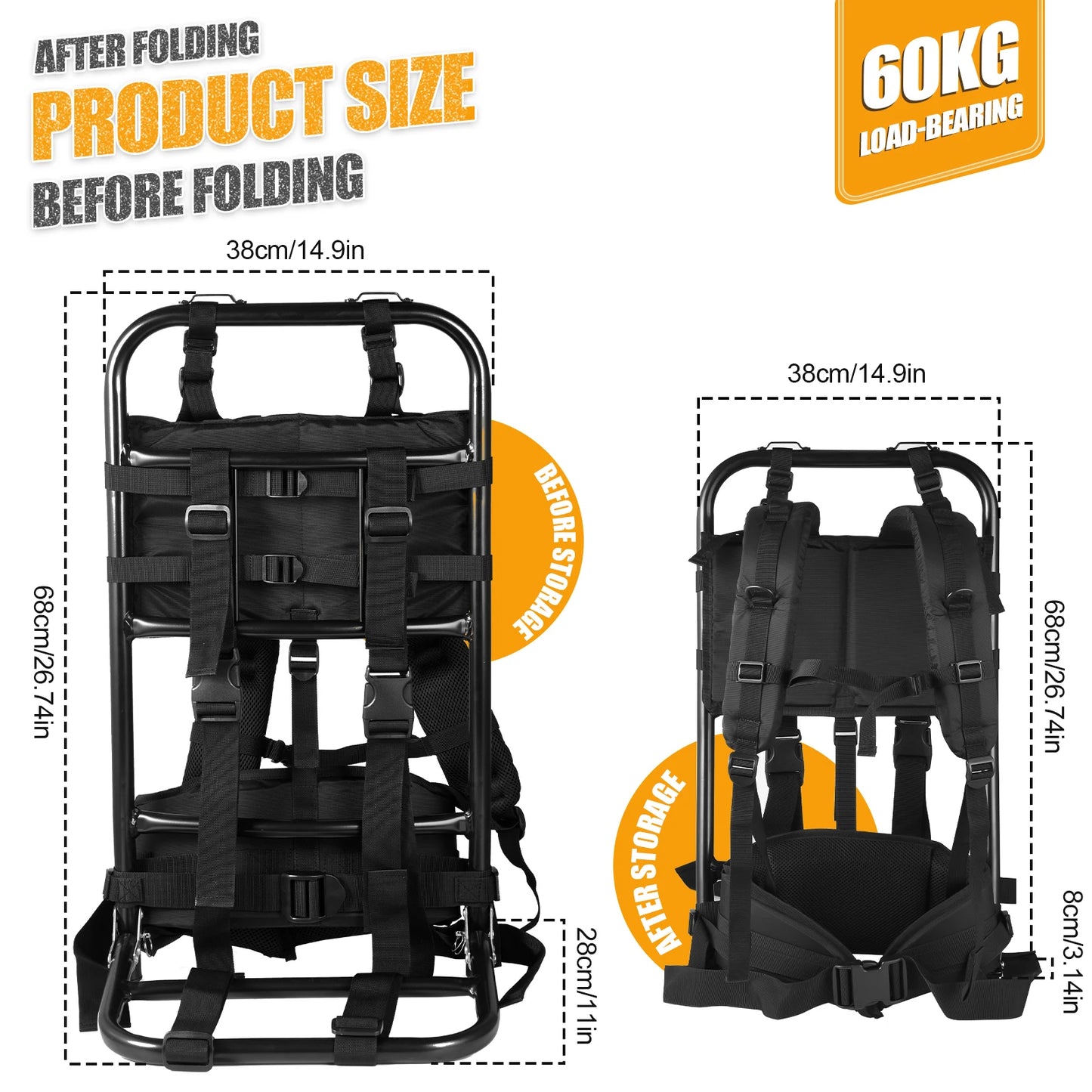 External Aluminum Frame Backpack