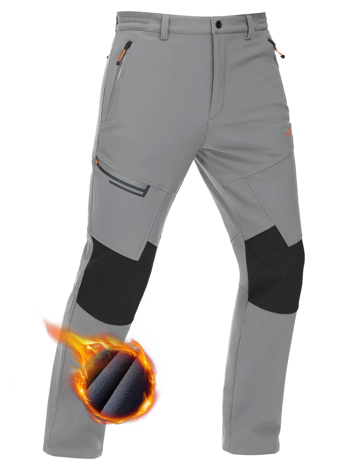Waterproof Men's Winter Thicken Fleece  Hiking Pants
