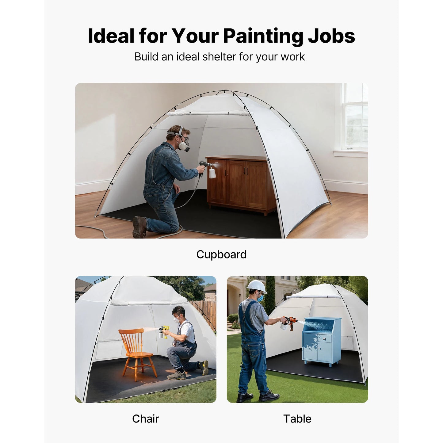 Large Space Oxford Spray Painting Tent