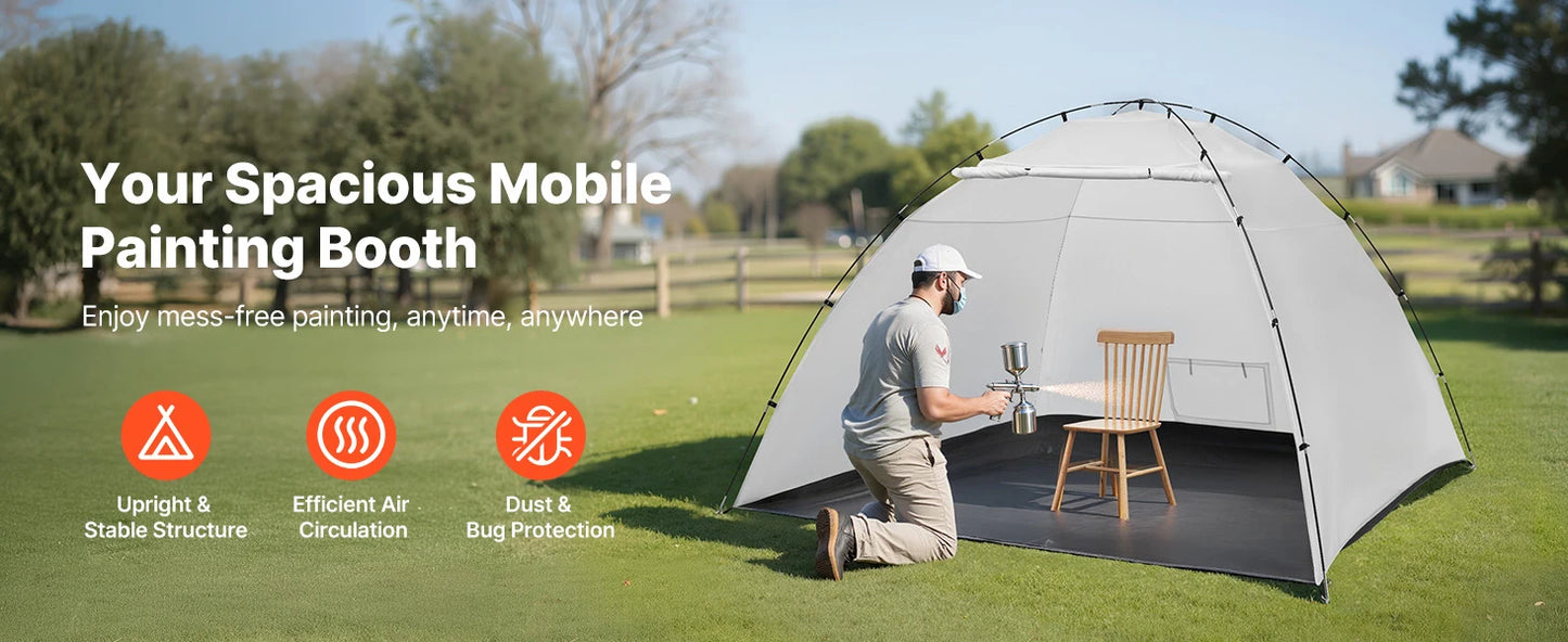 Large Space Oxford Spray Painting Tent